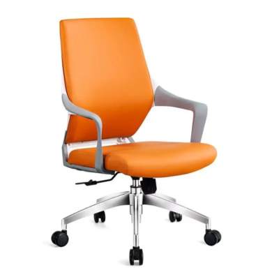 Ghế văn phòng bọc da màu cam: SG - 672-1 - $hienthicat